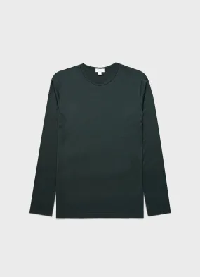 Men's Classic Long Sleeve T-shirt in Holly Green