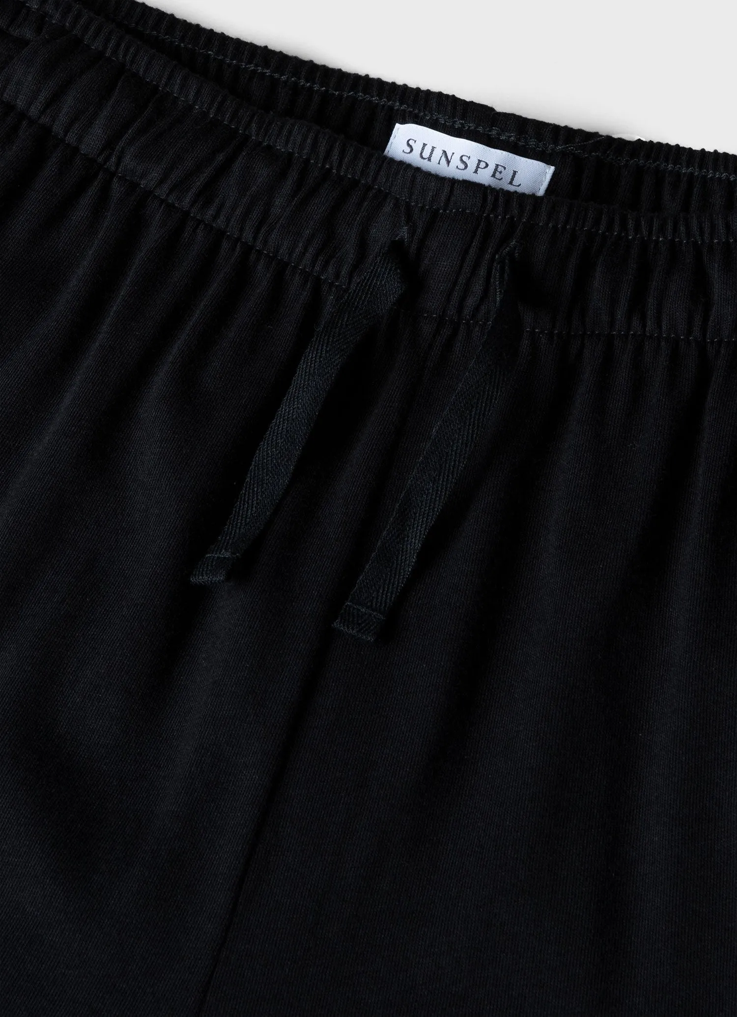 Men's Cotton Modal Lounge Shorts in Black