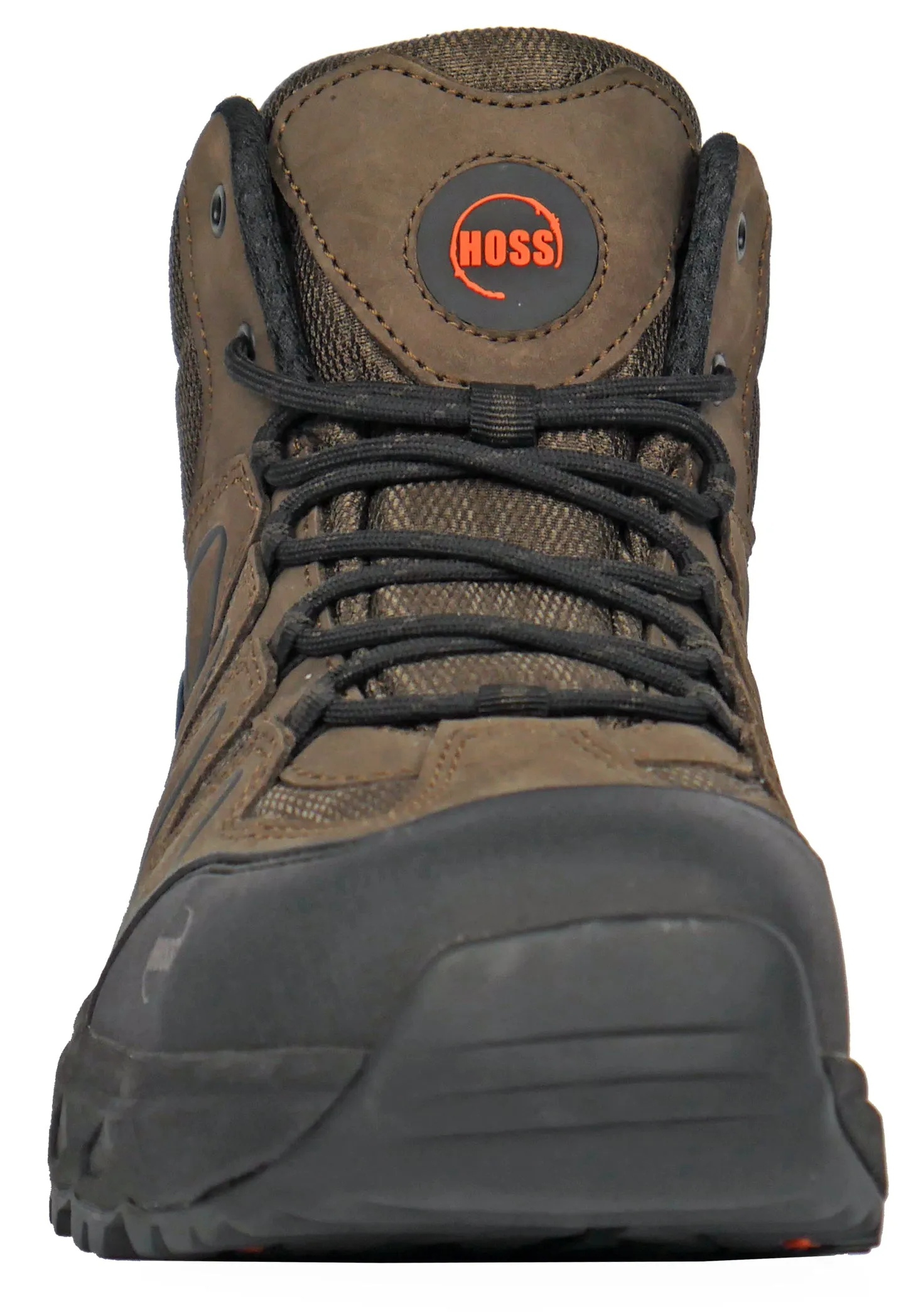 Men's Hoss Eric Hi Brown, EH, SR, Mid Hiker, Soft Toe Boot