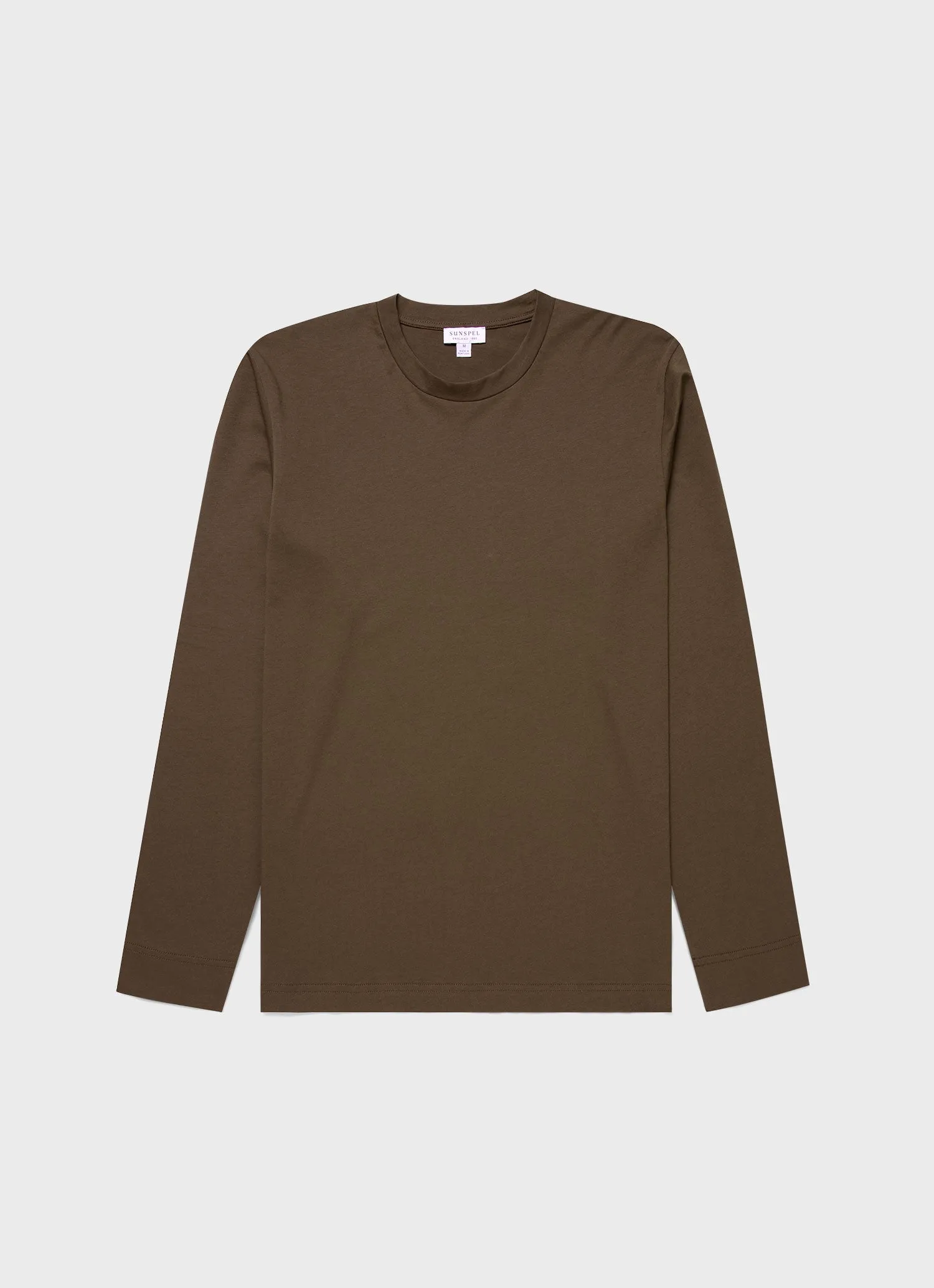 Men's Long Sleeve Riviera T-shirt in Dark Moss