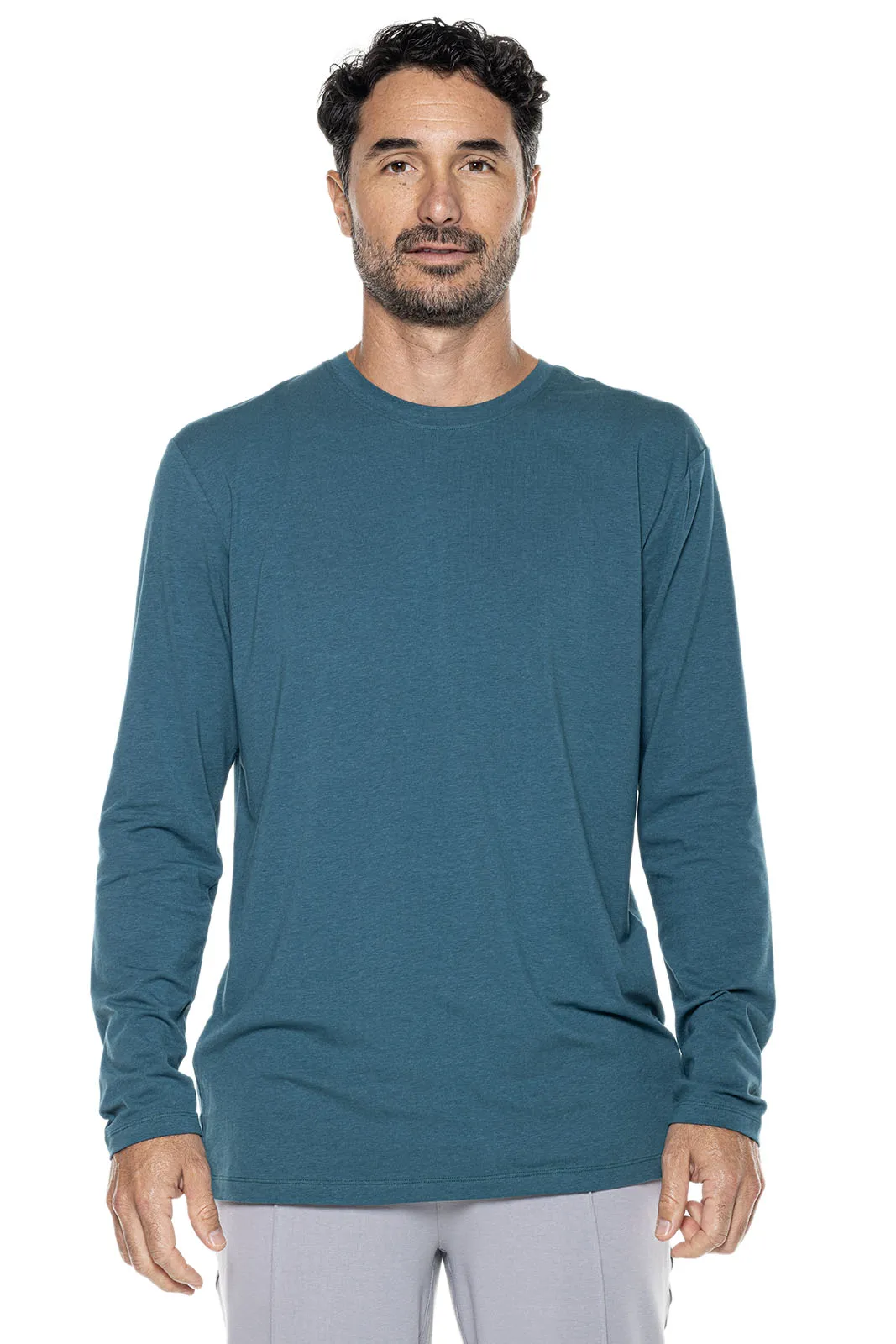 Men's Morada Everyday Long Sleeve T-Shirt  |  Midnight Green