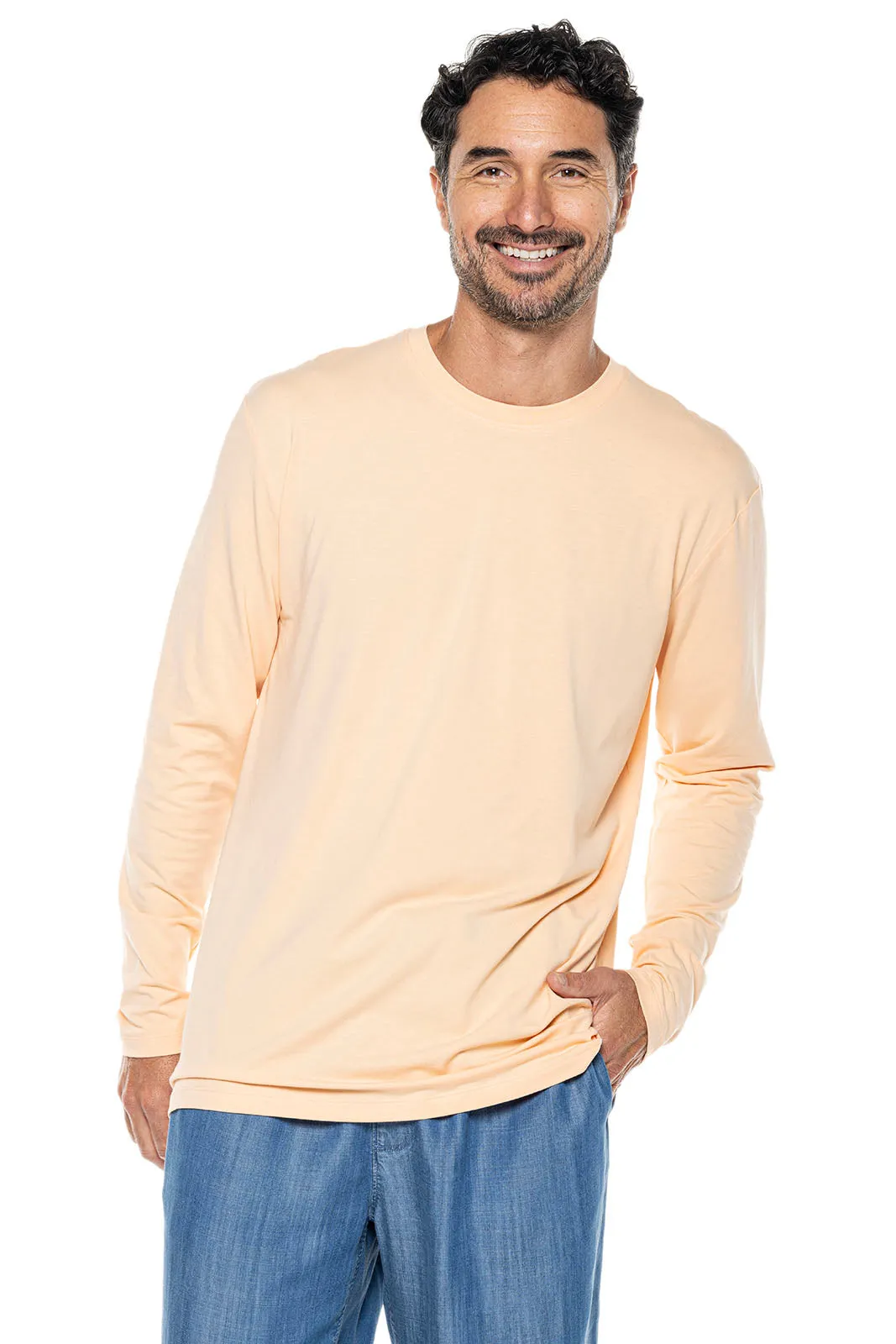 Men's Morada Everyday Long Sleeve T-Shirt  |  Peach Fuzz