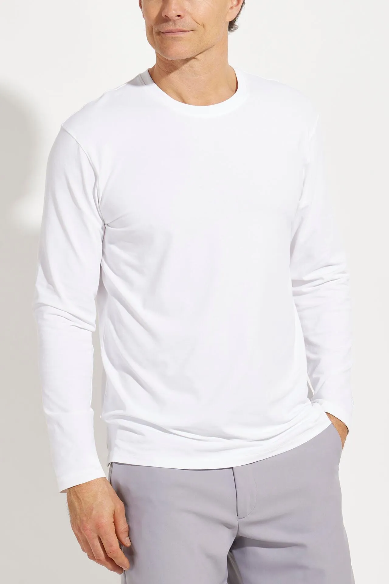 Men's Morada Everyday Long Sleeve T-Shirt  |  White