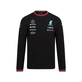 Mercedes Long Sleeve T-Shirt, Team, Black, 2022