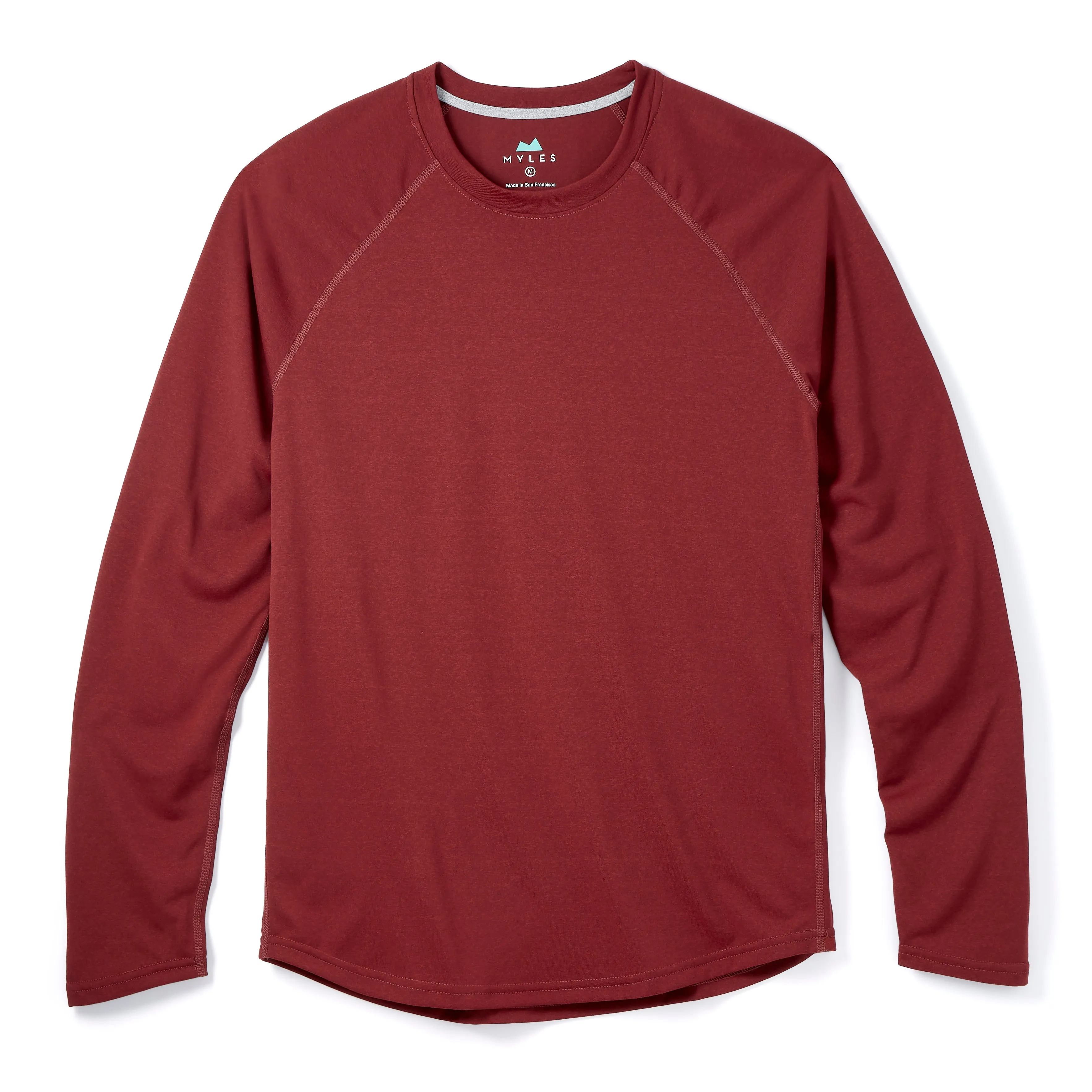 Momentum Long Sleeve in Heather Oxblood