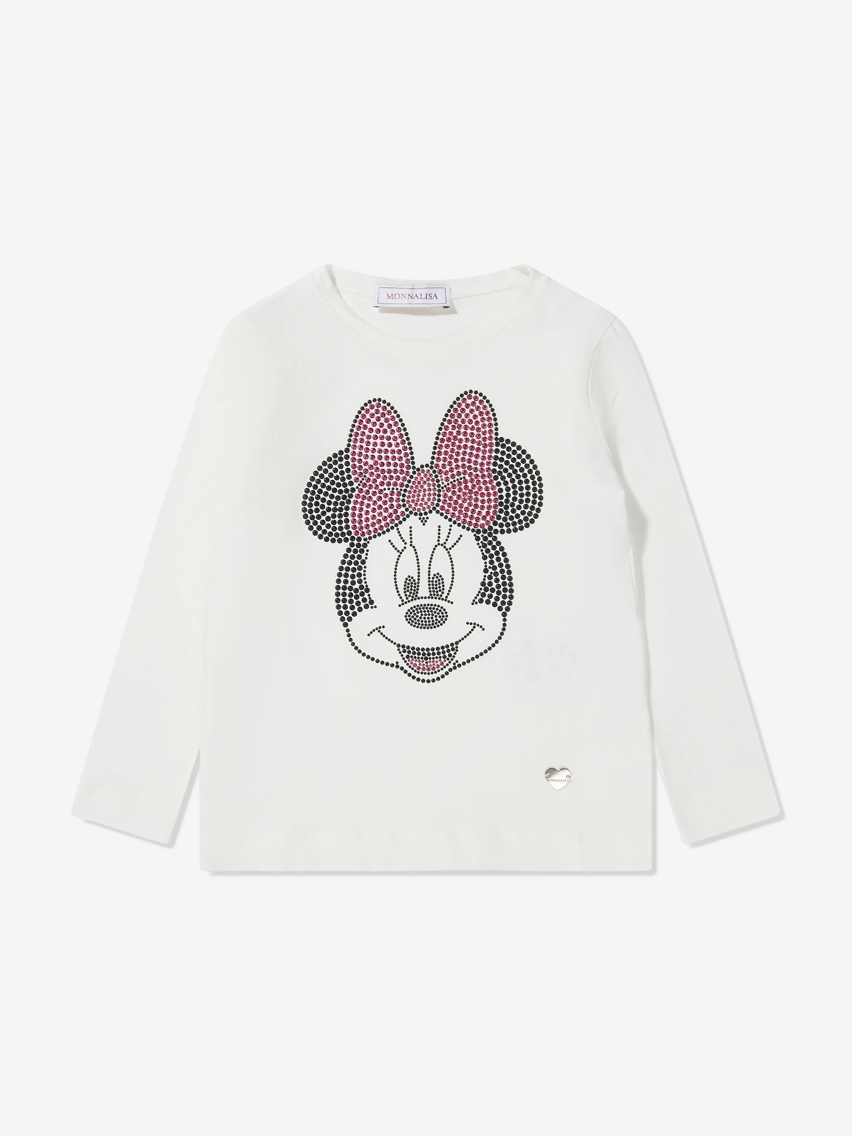 Monnalisa Girls Long Sleeve Minnie Mouse T-Shirt