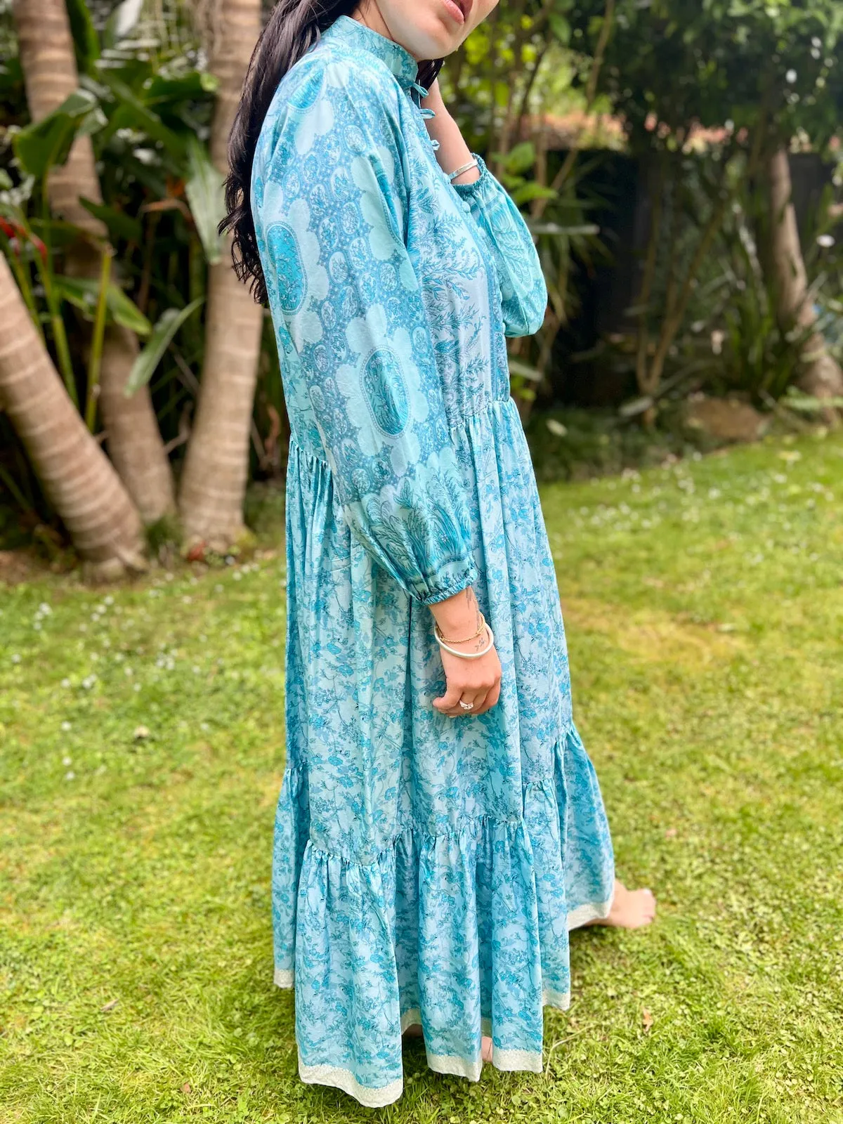 Moonlight Dress - sky Silk (S)