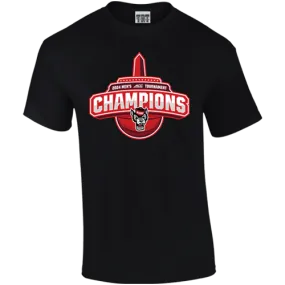 NC State Wolfpack TRT ACC Basketball 2024 Champions Black T-Shirt