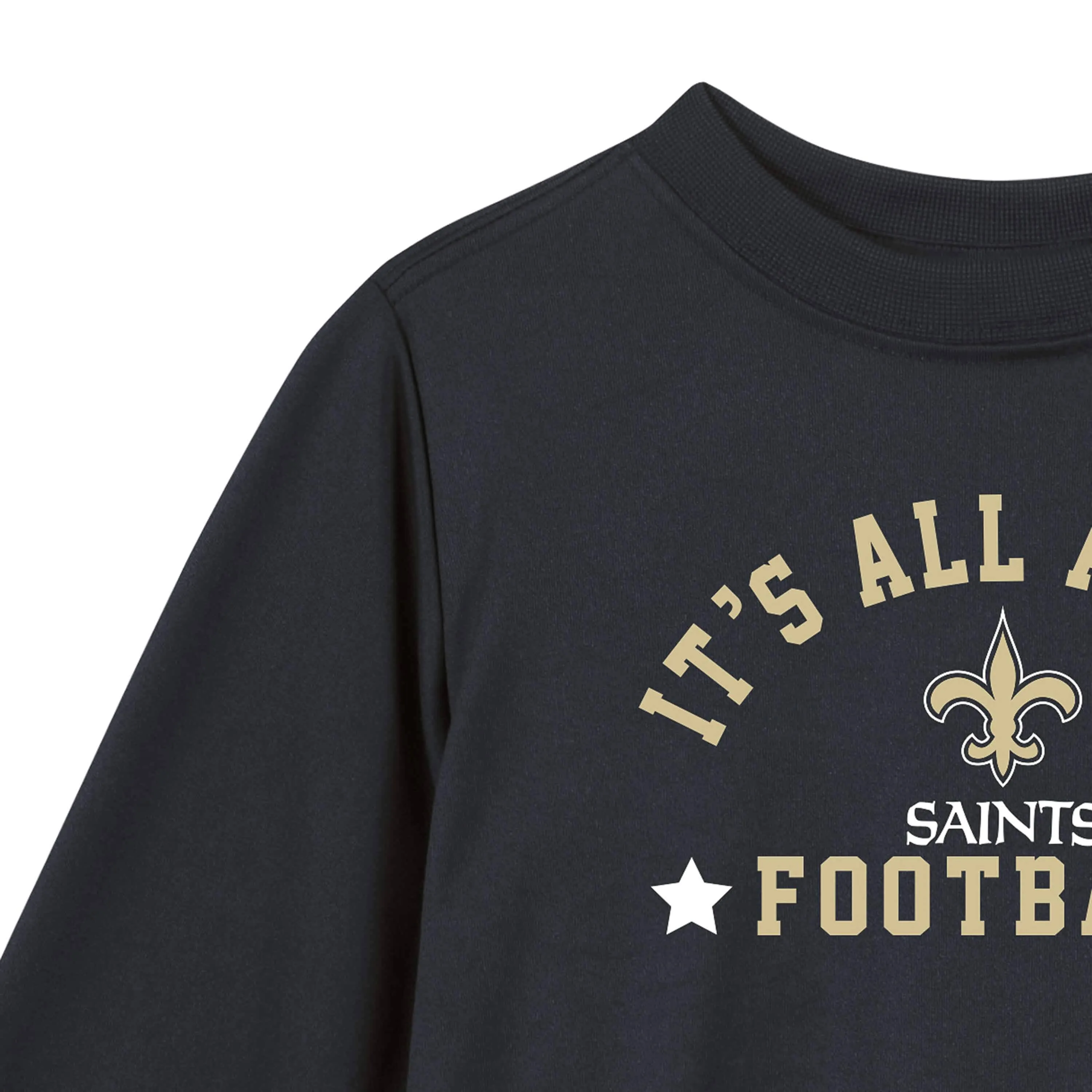 New Orleans Saints Baby & Toddler Boys Long Sleeve Tee Shirt