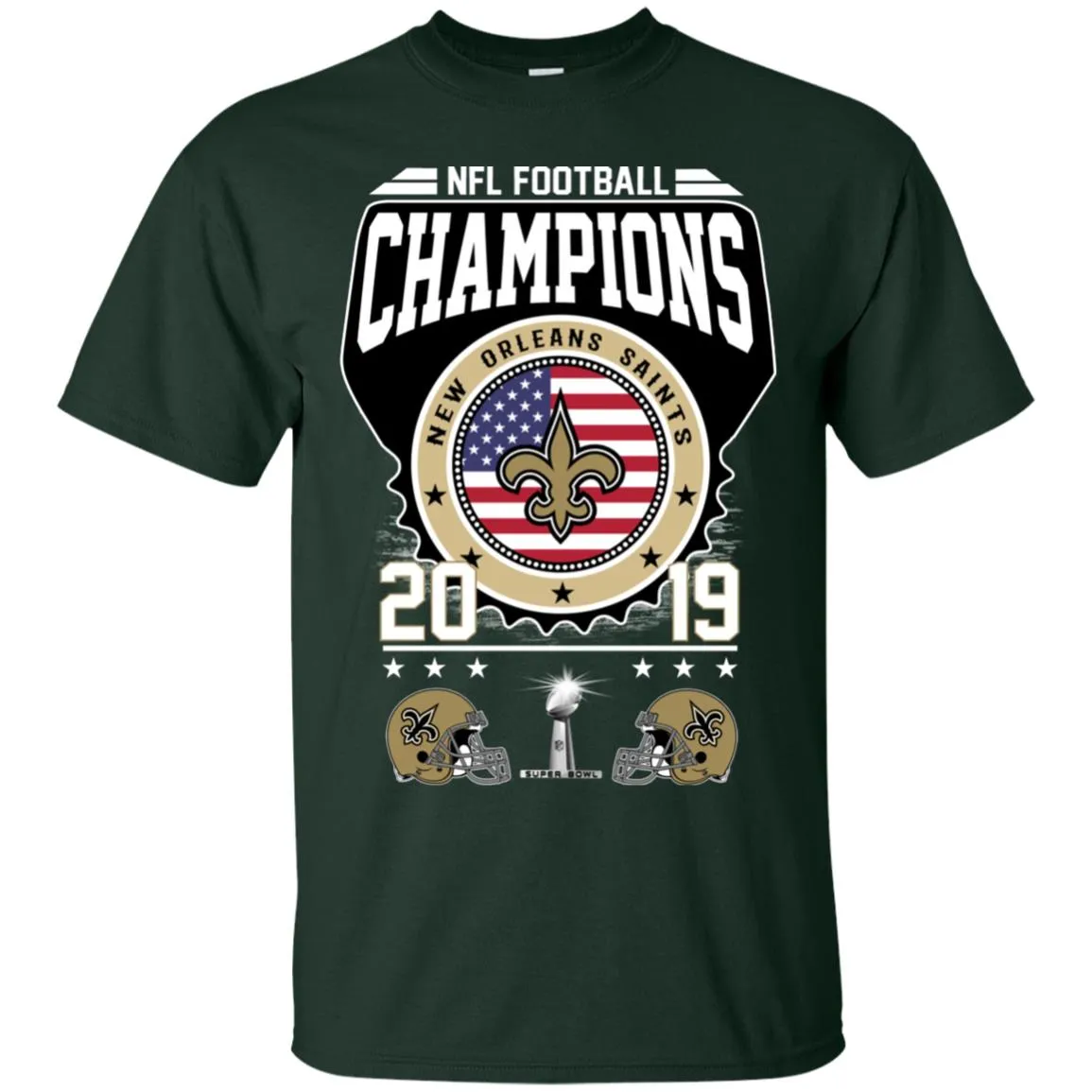 Nfl – Football Champions New Orleans Saints Super Bowl 2019 Men Cotton T-Shirt