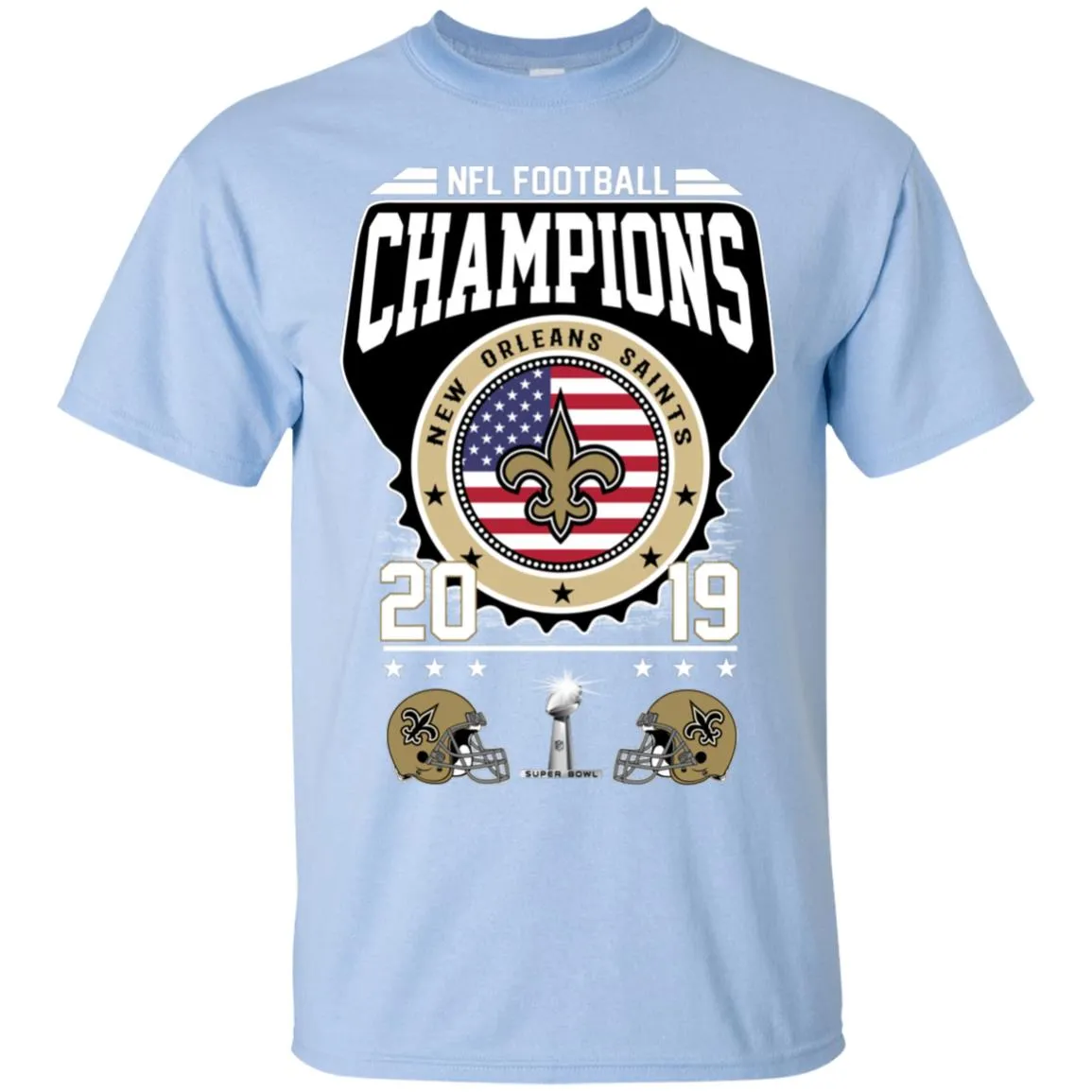 Nfl – Football Champions New Orleans Saints Super Bowl 2019 Men Cotton T-Shirt