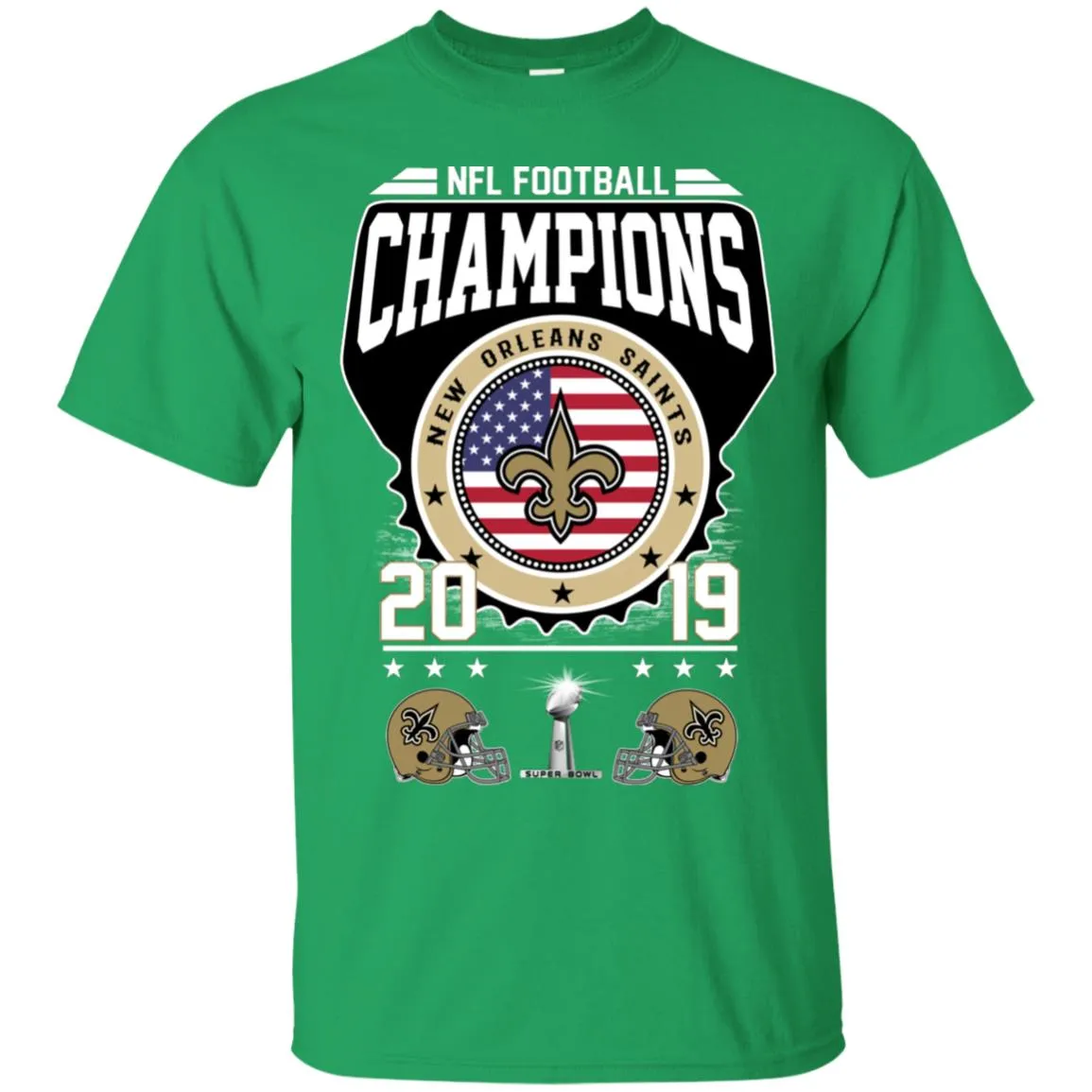 Nfl – Football Champions New Orleans Saints Super Bowl 2019 Men Cotton T-Shirt