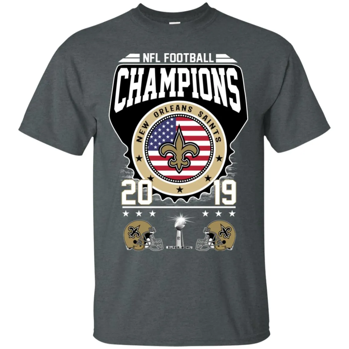 Nfl – Football Champions New Orleans Saints Super Bowl 2019 Men Cotton T-Shirt