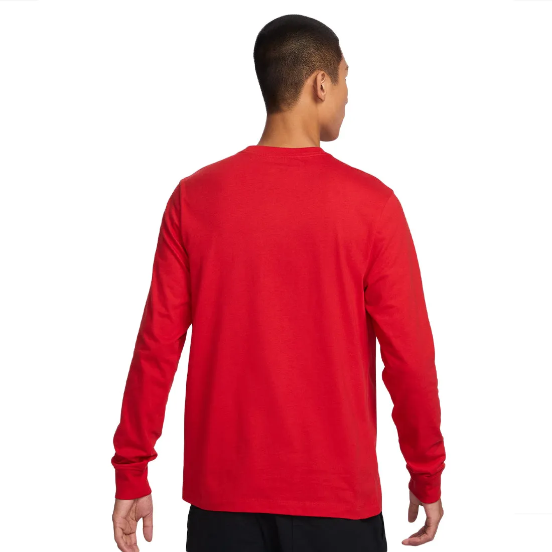 Nike Sportswear Heart And Sole Men's Long-Sleeve T-Shirt Red