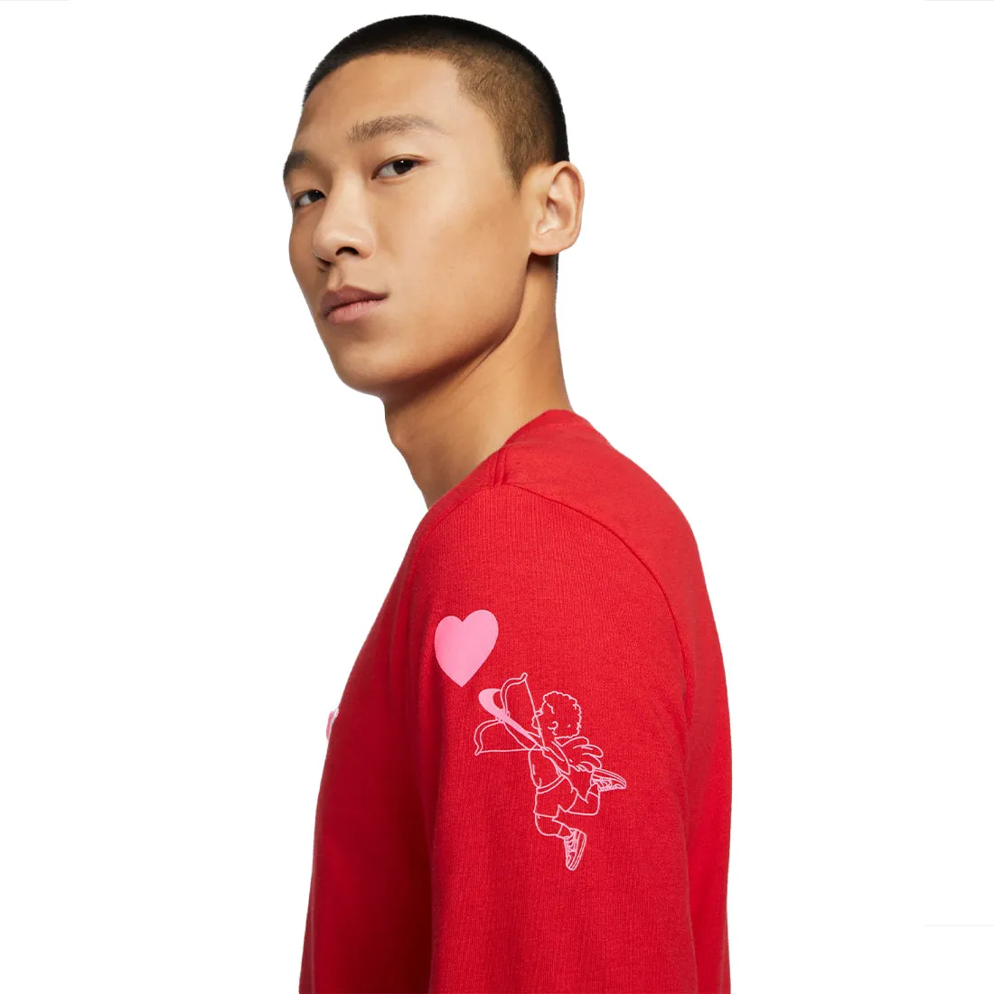 Nike Sportswear Heart And Sole Men's Long-Sleeve T-Shirt Red