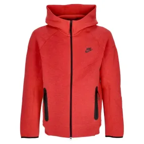 Nike Tech Fleece Red Zip-Up Hoodie