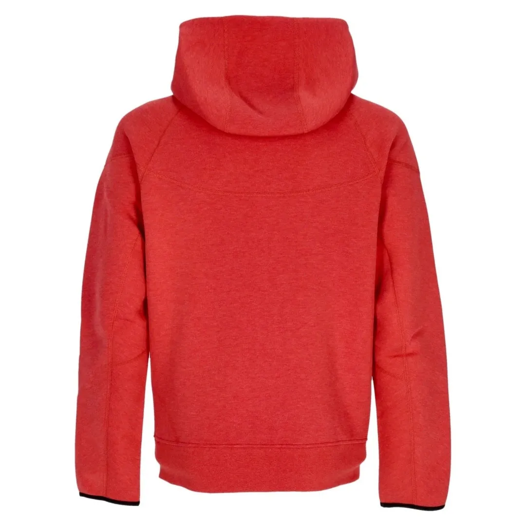 Nike Tech Fleece Red Zip-Up Hoodie