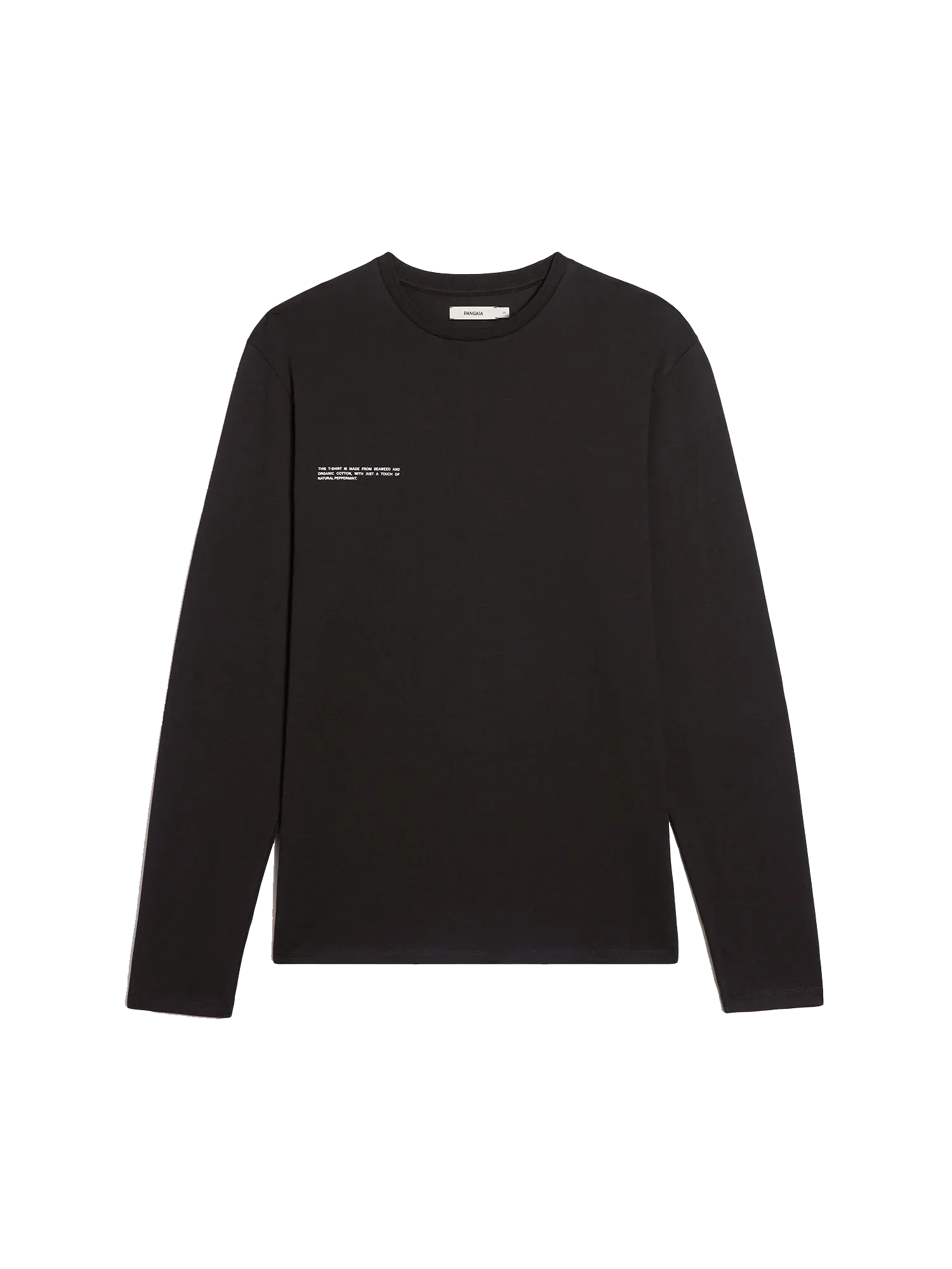 Organic Cotton Long Sleeve T-shirt with C-FIBER™—black