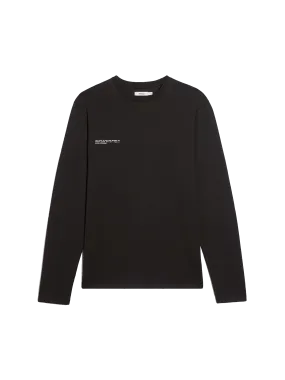 Organic Cotton Long Sleeve T-shirt with C-FIBER™—black