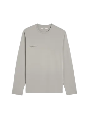 Organic Cotton Long Sleeve T-shirt with C-FIBER™—stone