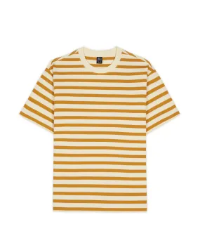 Organic Striped T-shirt - Gold