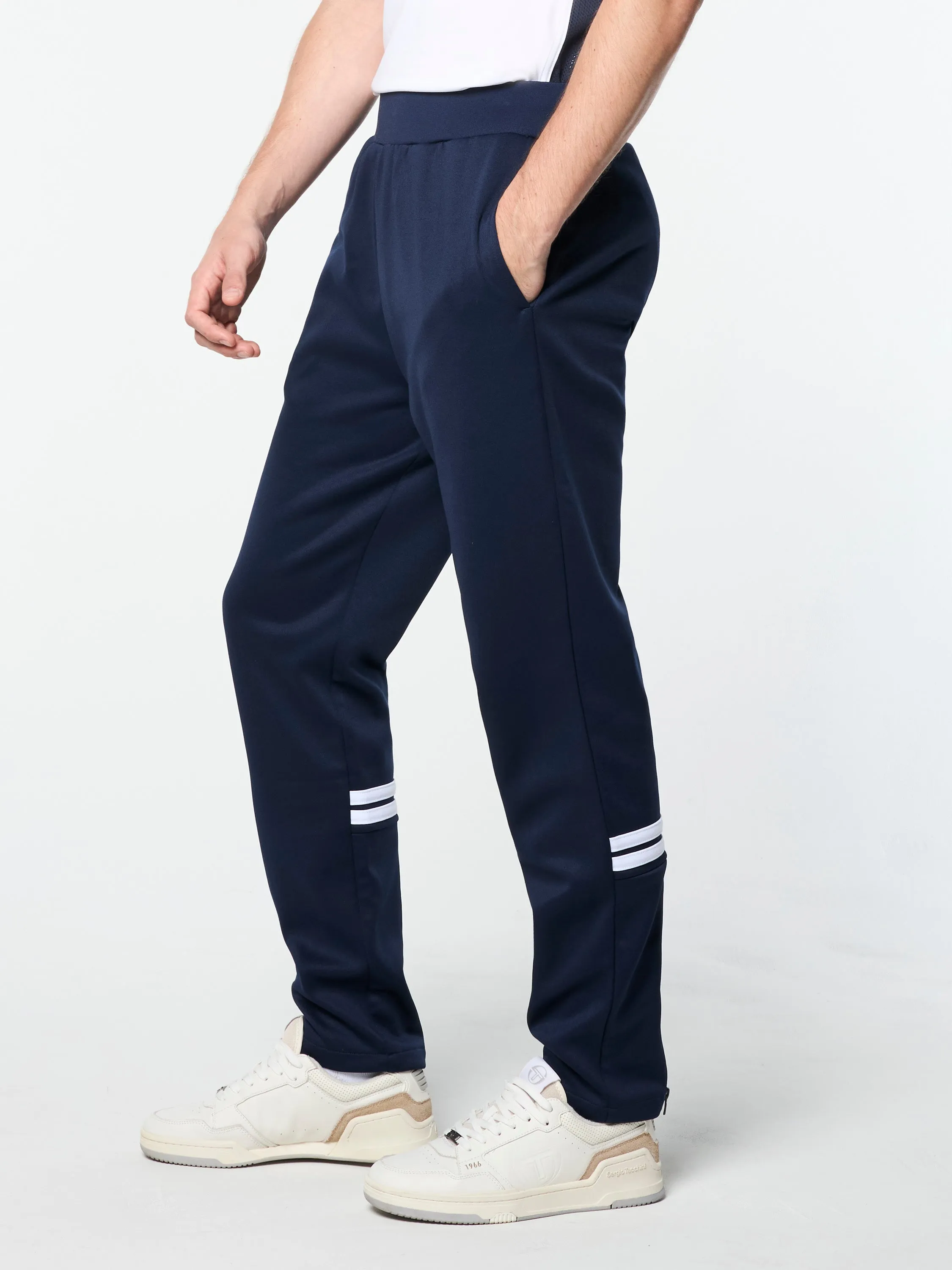 Orion Track Pant- Maritime Blue/ White