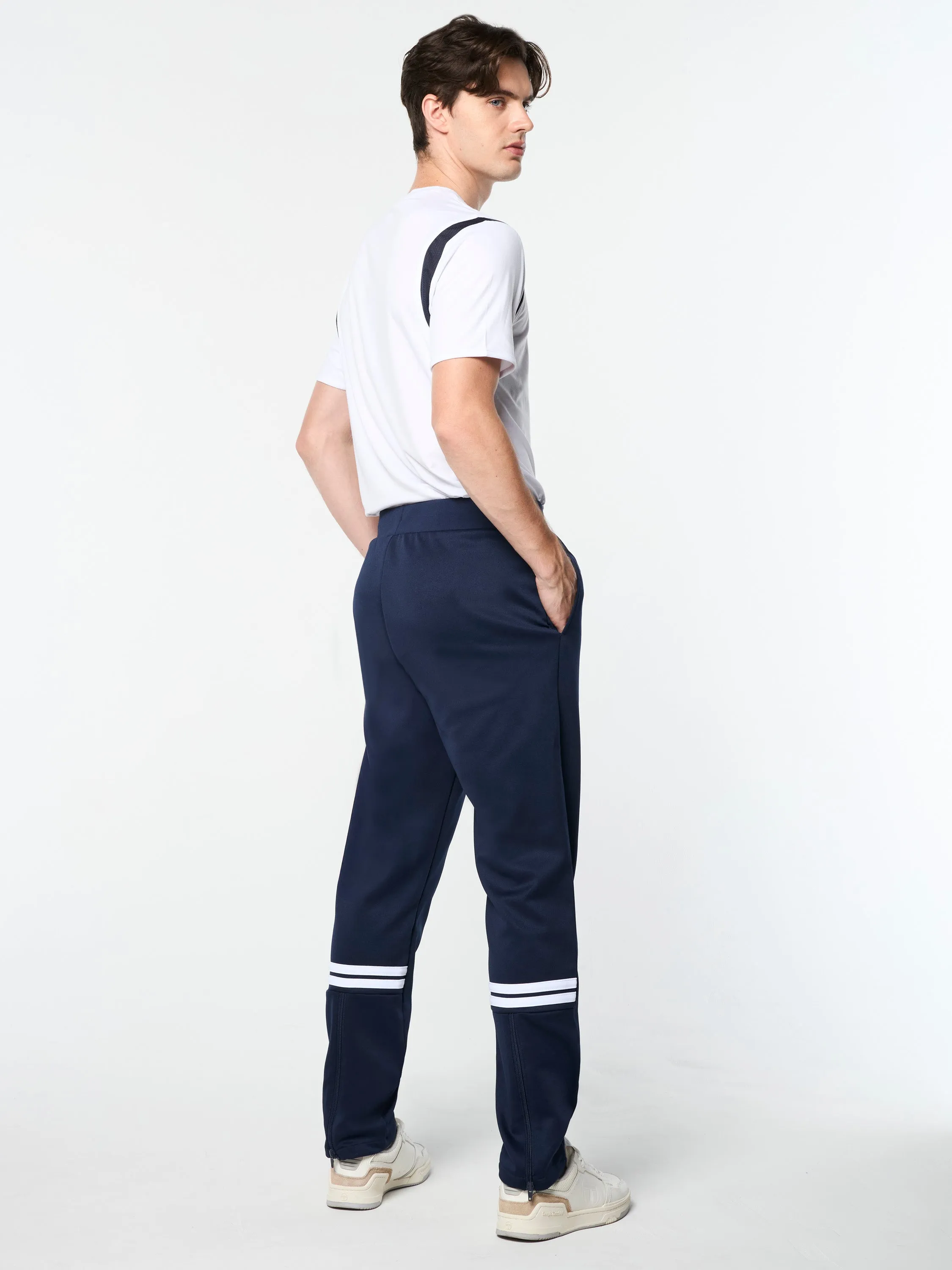 Orion Track Pant- Maritime Blue/ White