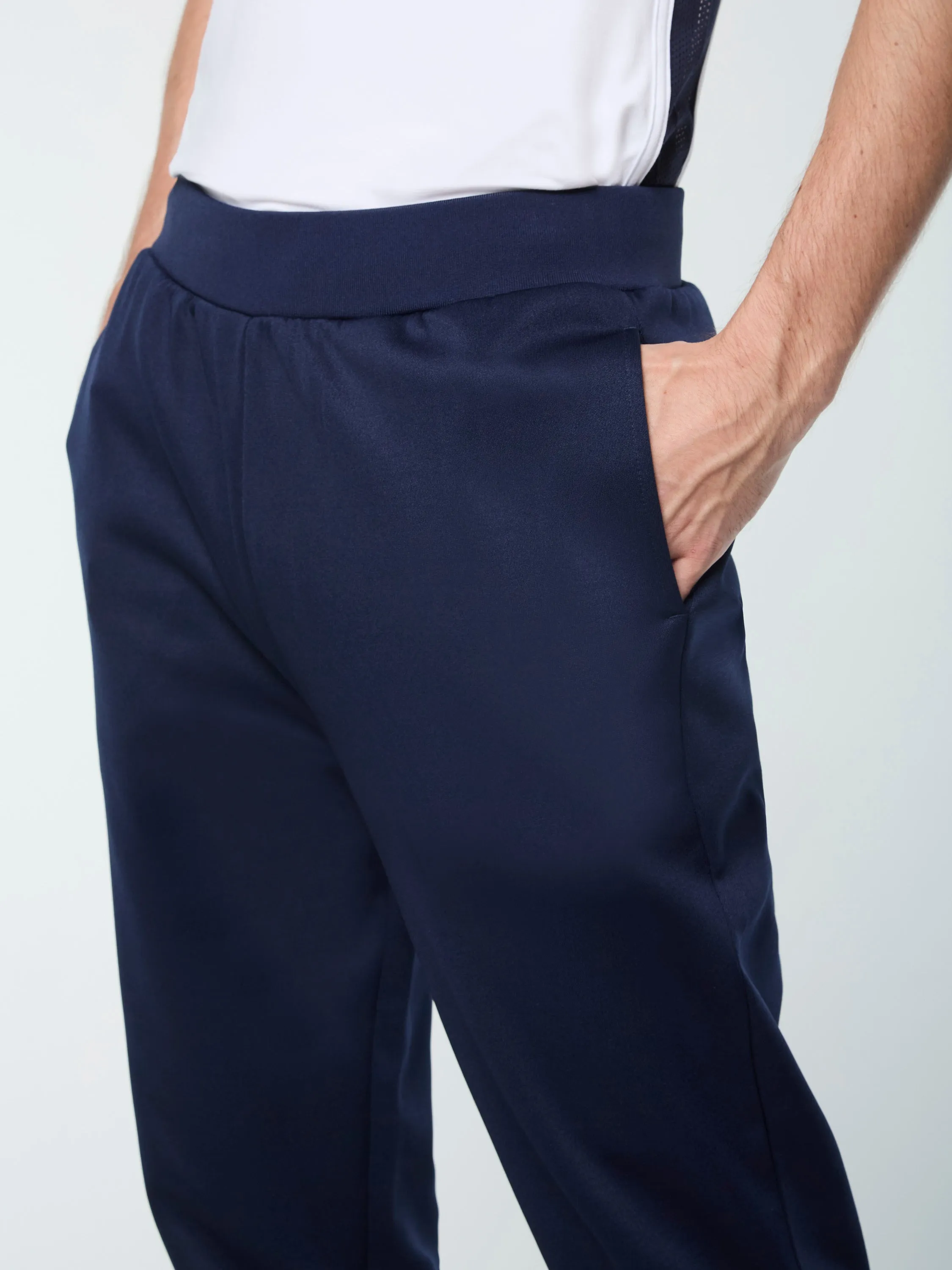 Orion Track Pant- Maritime Blue/ White