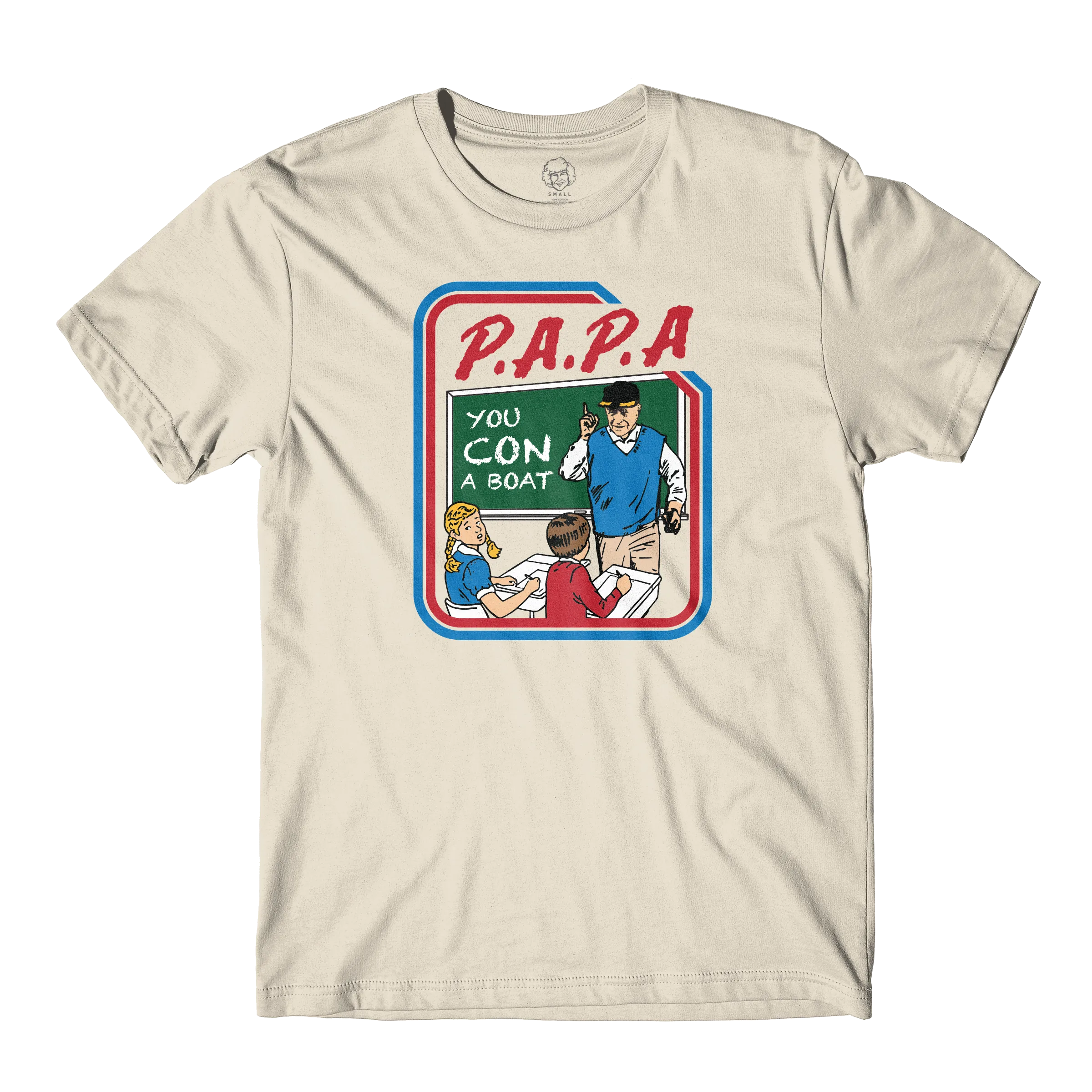 Papa Jim Classroom Natural Tee