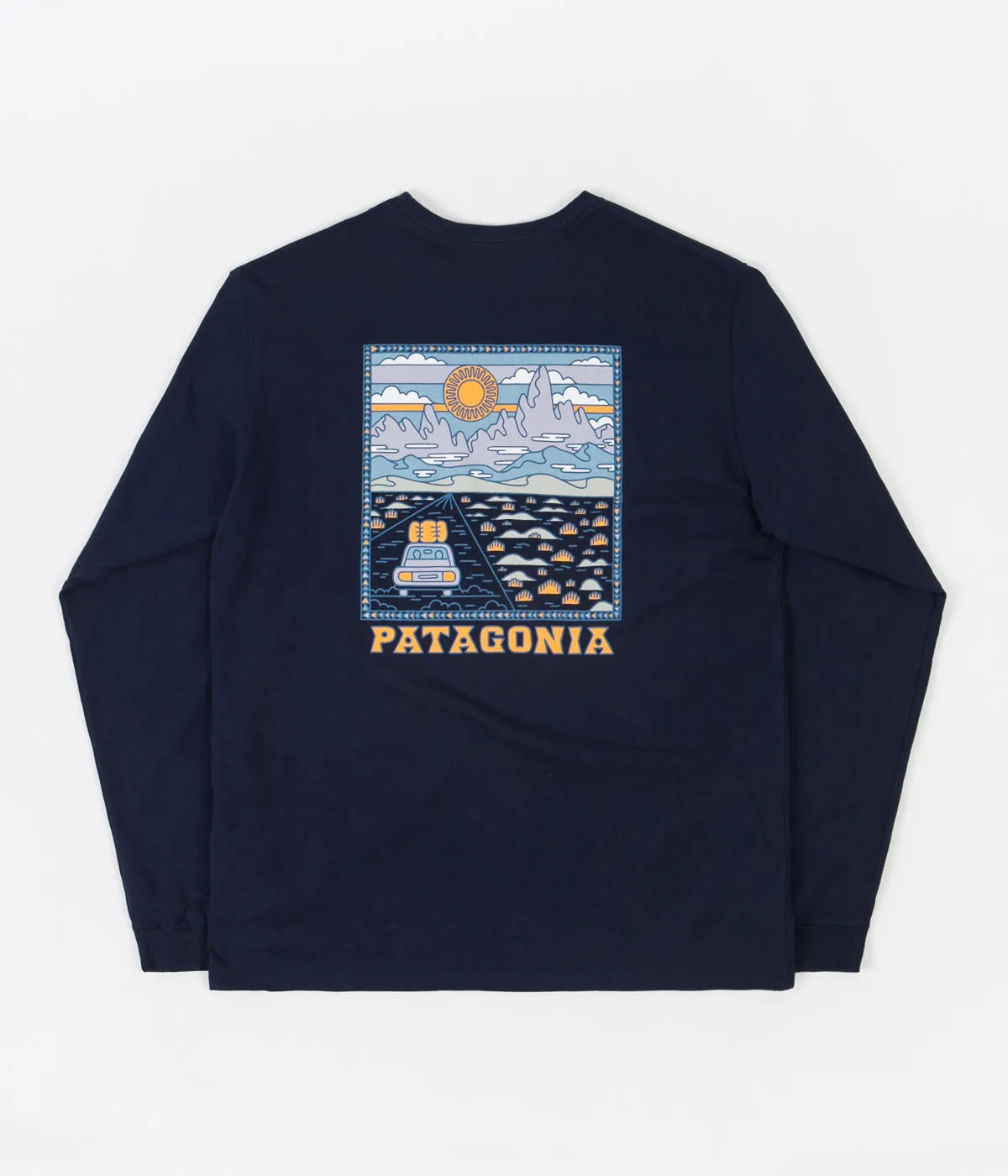 Patagonia Summit Road Responsibili-Tee Long Sleeve T-Shirt - Classic Navy