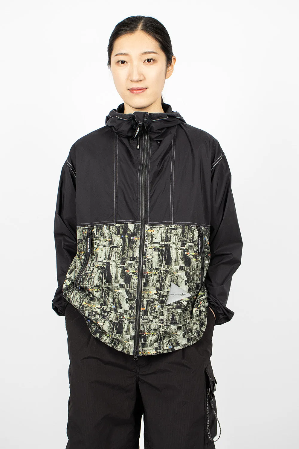 Pertex Printed Wind Jacket Black