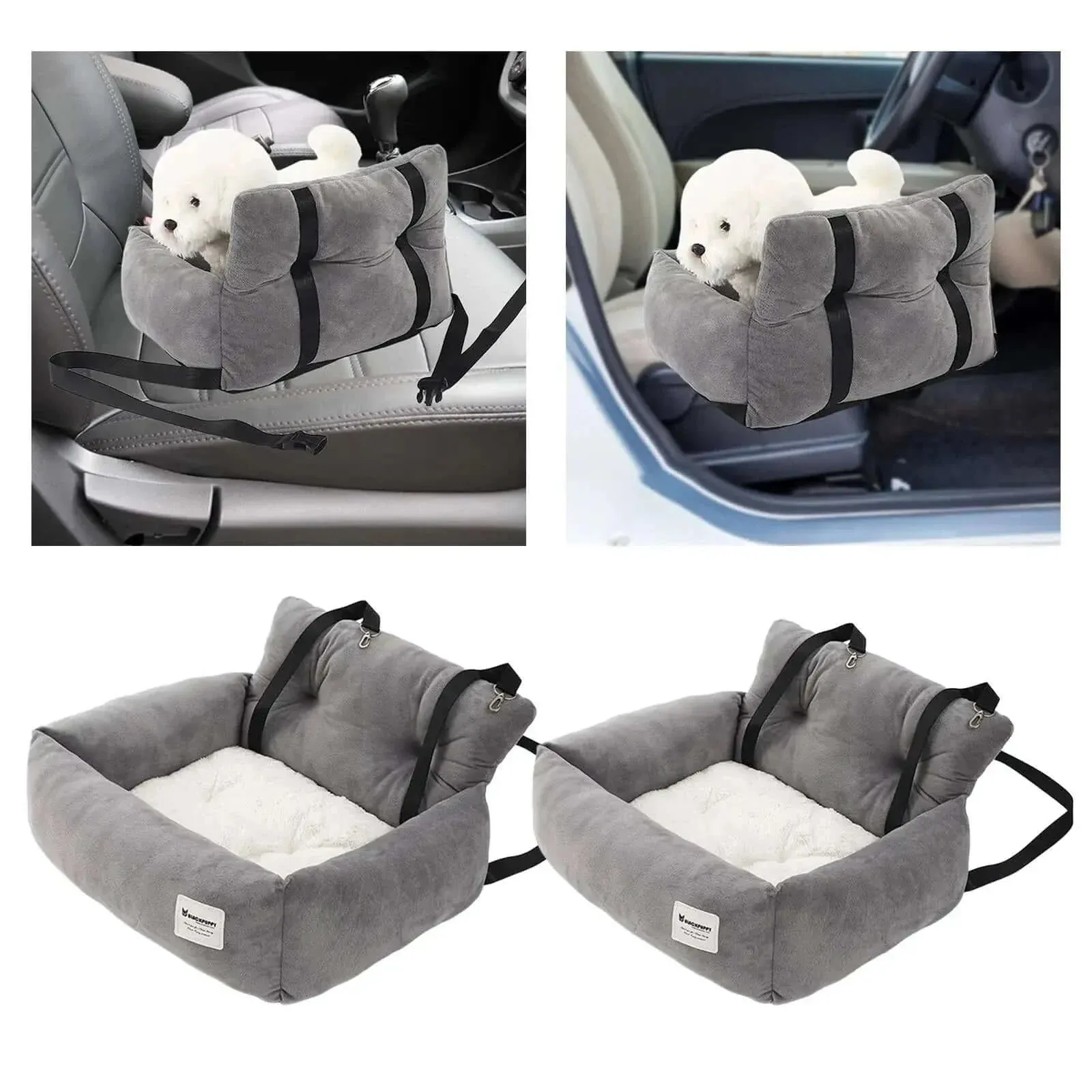 Pet Car Booster Seat Traveling Dog Cat Carrier