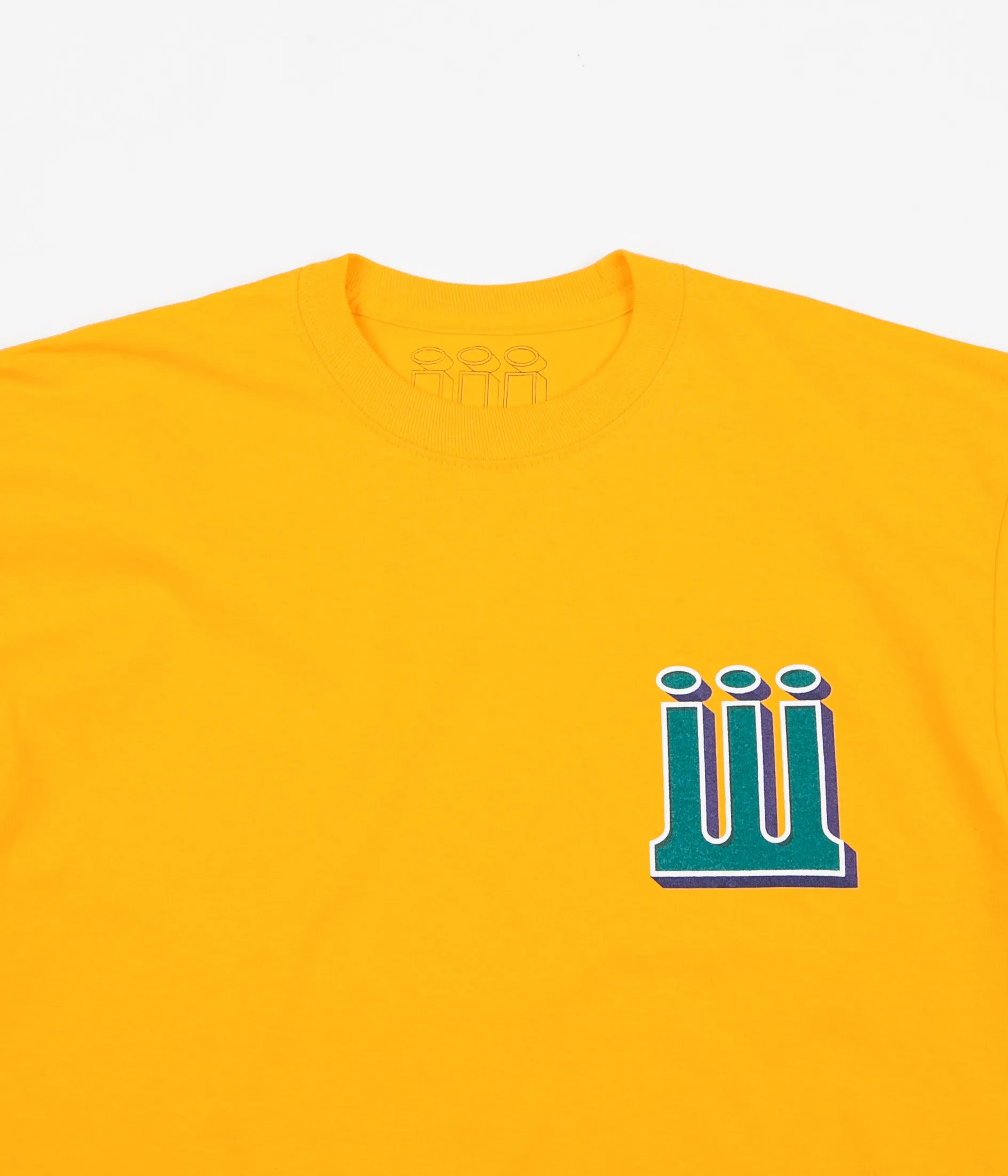 Piilgrim Structure Long Sleeve T-Shirt - Gold / Green