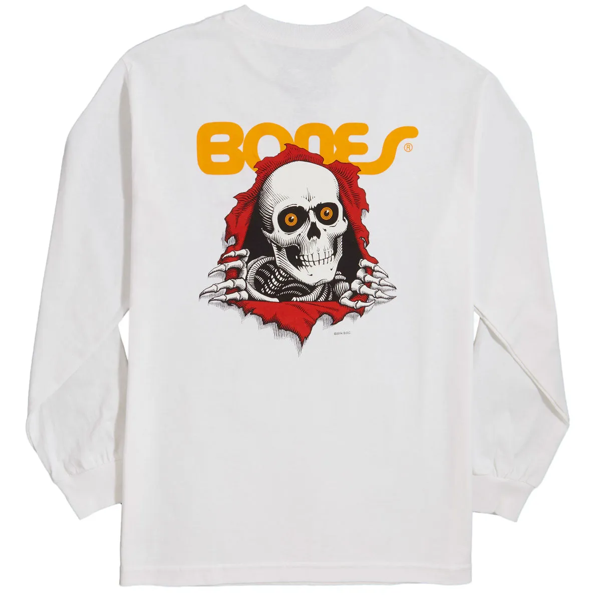 Powell-Peralta Ripper Long Sleeve T-Shirt - White