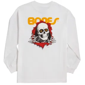 Powell-Peralta Ripper Long Sleeve T-Shirt - White