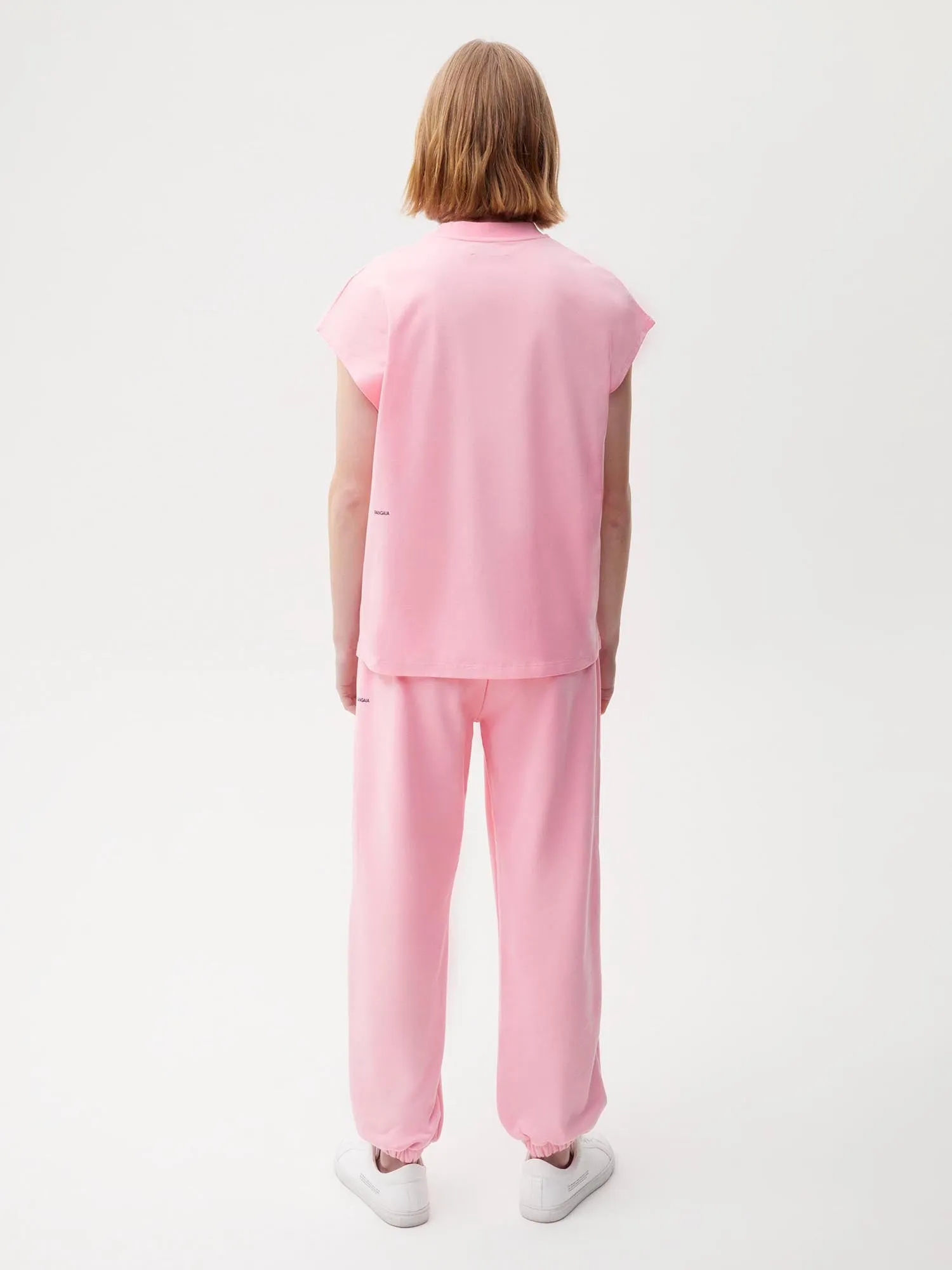 PPRMINT™ Organic Cotton Cropped Shoulder T-shirt AW21—sakura pink