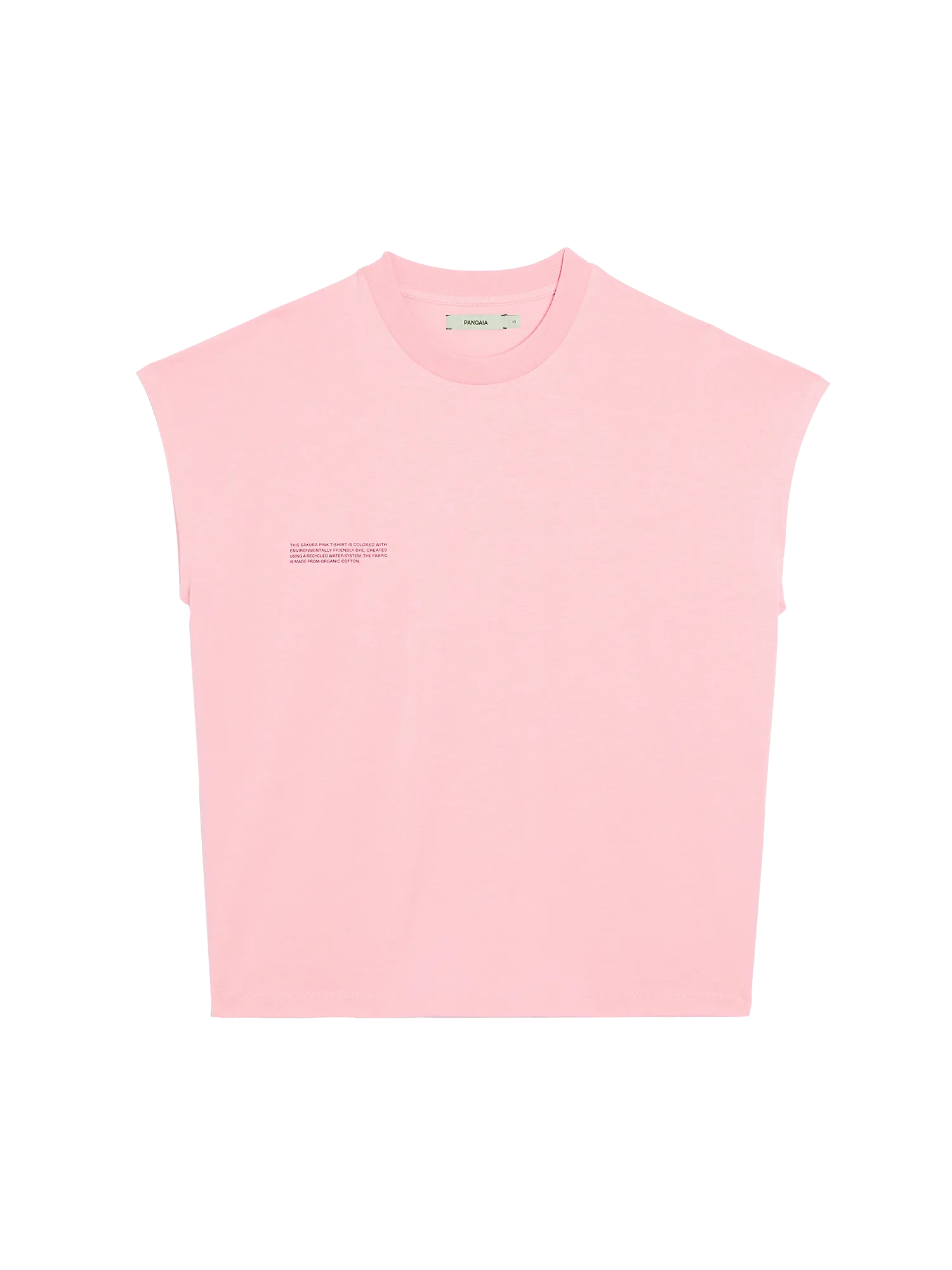 PPRMINT™ Organic Cotton Cropped Shoulder T-shirt AW21—sakura pink