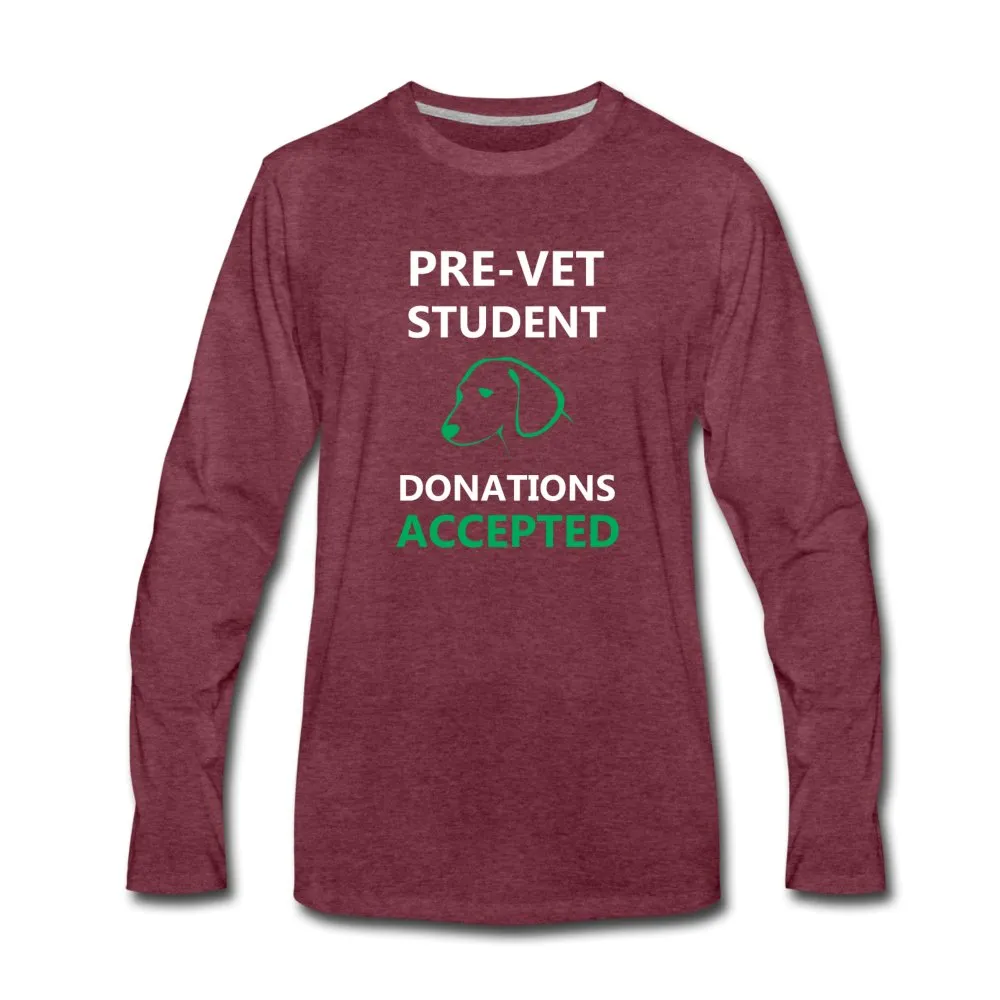 Pre- Vet Student Unisex Premium Long Sleeve T-Shirt