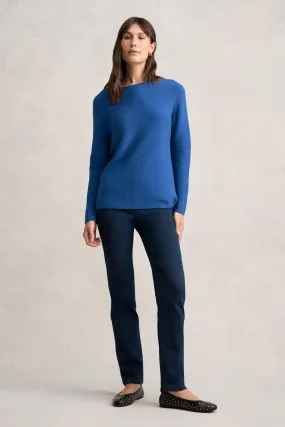 Purl Cotton Jumper - Klein Blue