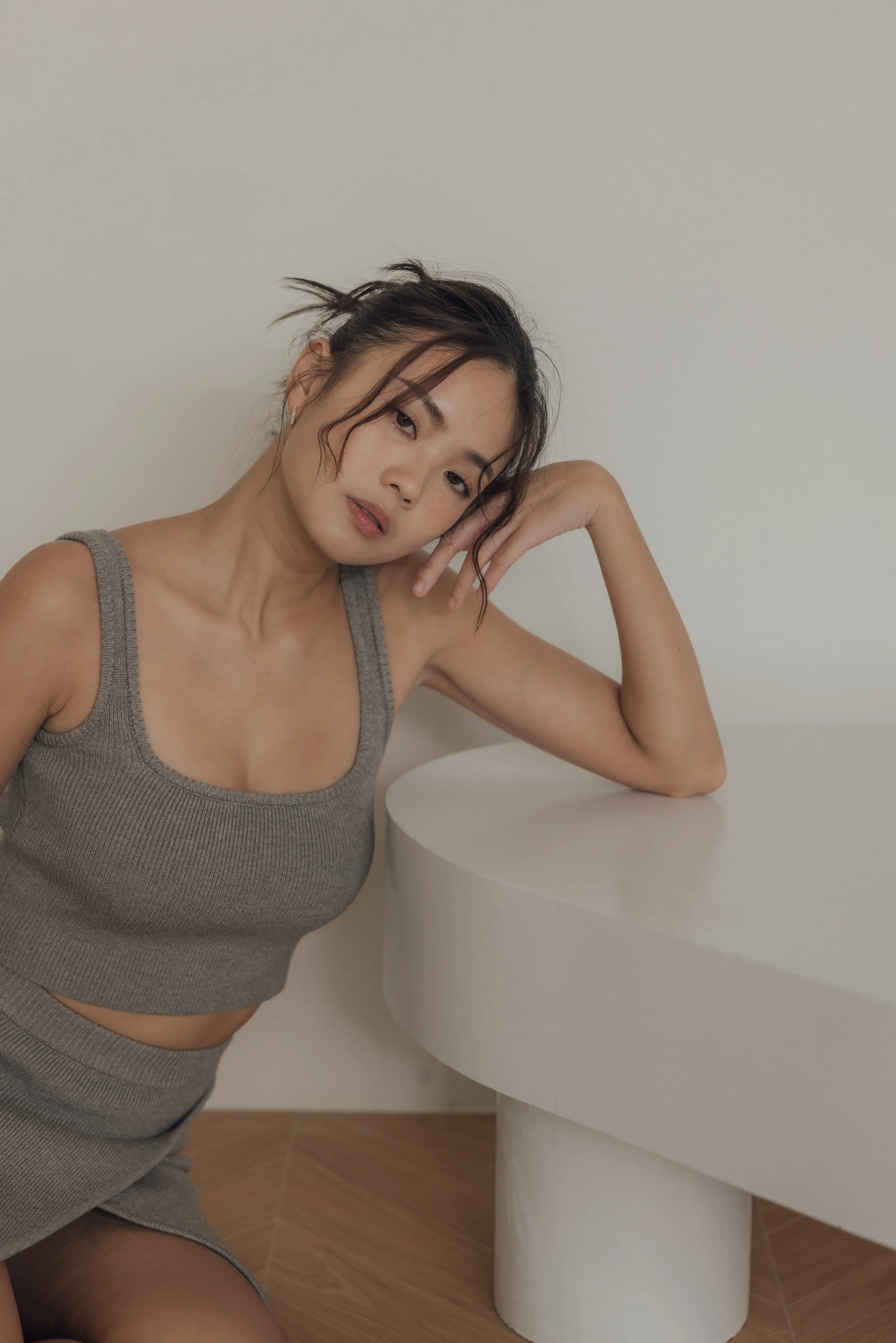 Push Up Knit Square Neck Bra Top (針織方領)