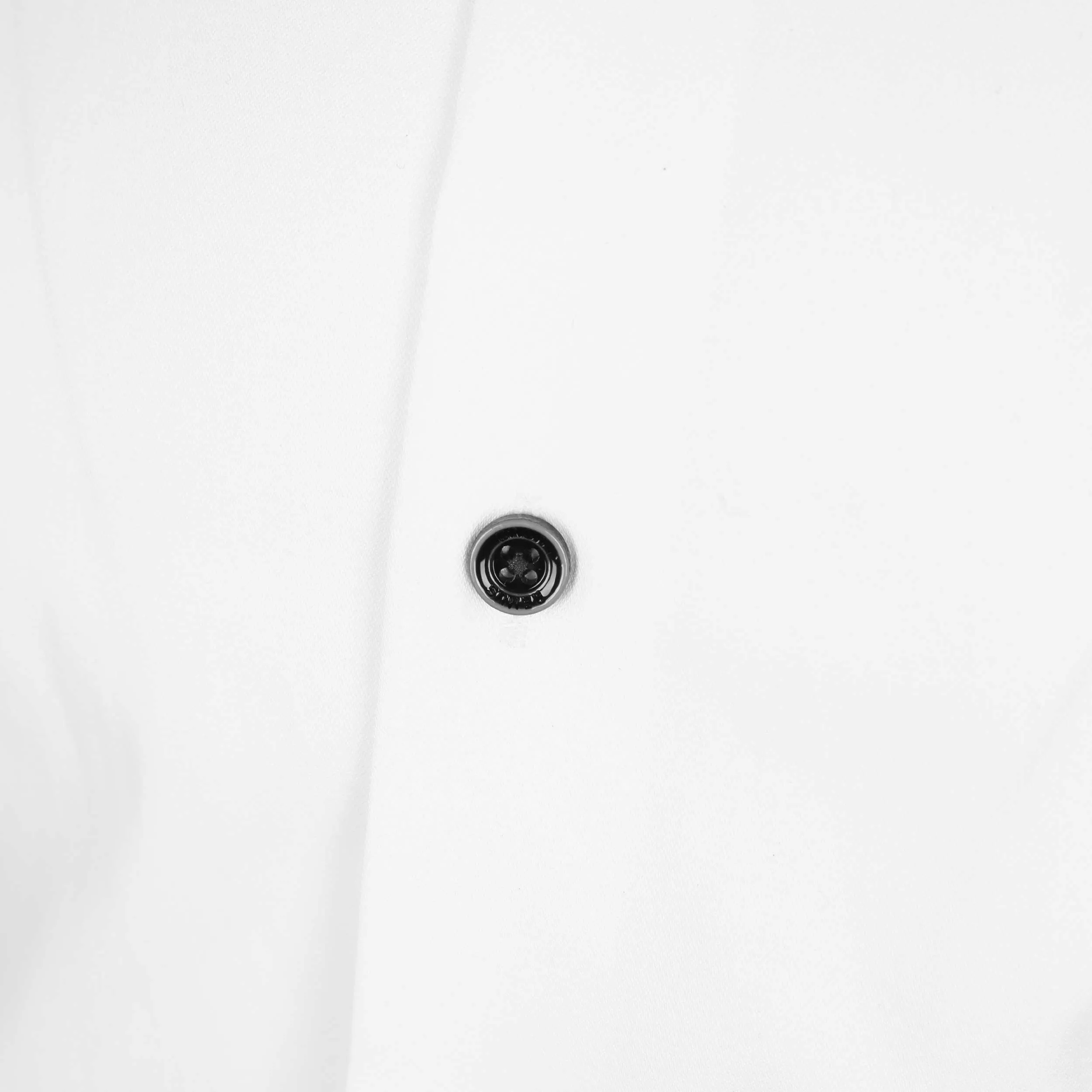 Remus Uomo Satin Stretch Trim Detail Shirt in White