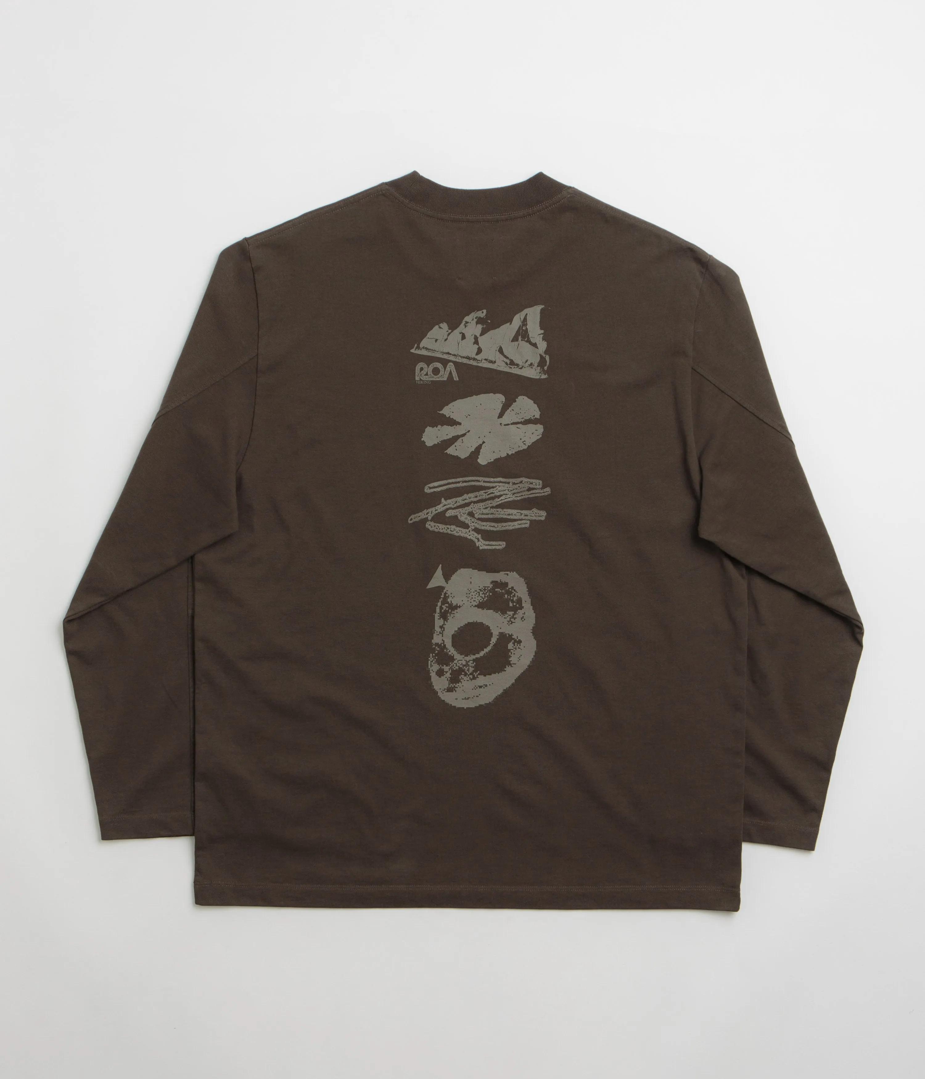 ROA Graphic Long Sleeve T-Shirt - Demitasse