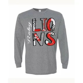 Roby Lions - Splatter Long Sleeve T-Shirt