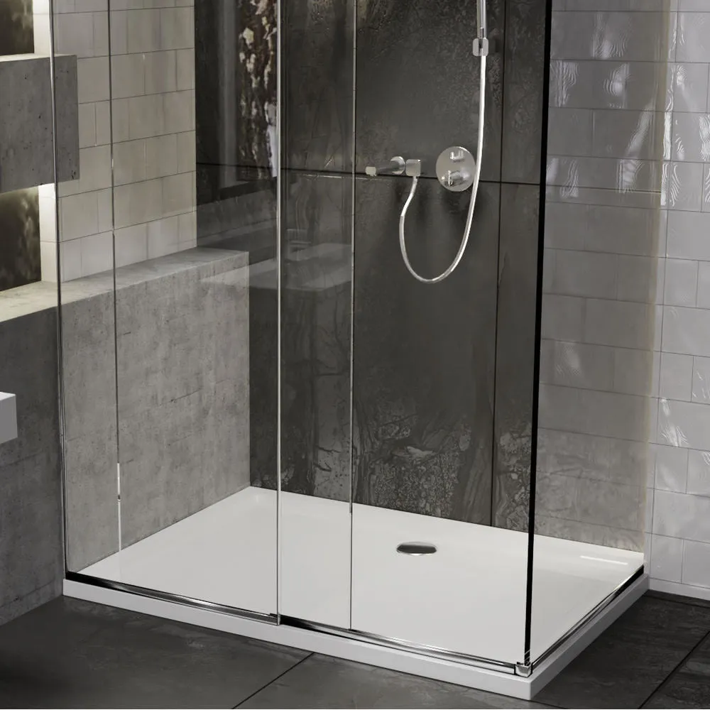 Roman Stone Solid Surface Anti Slip Shower Tray - 800 x 700 x 40mm