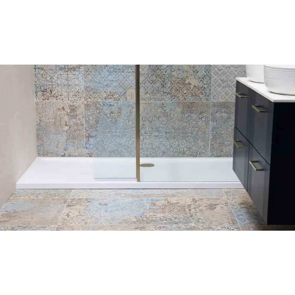 Roman Stone Solid Surface Anti Slip Shower Tray - 800 x 700 x 40mm