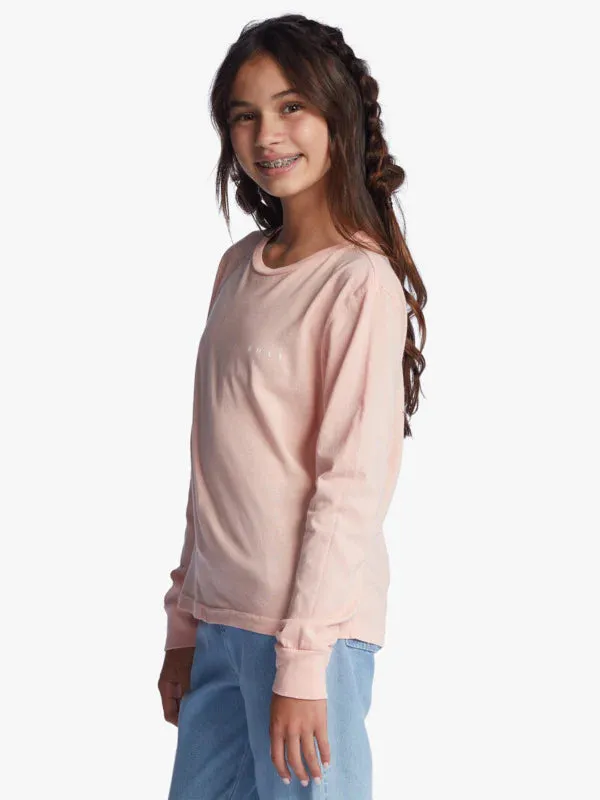 Roxy Roxy Girls Gradient Fade Long Sleeve T-Shirt / Blossom