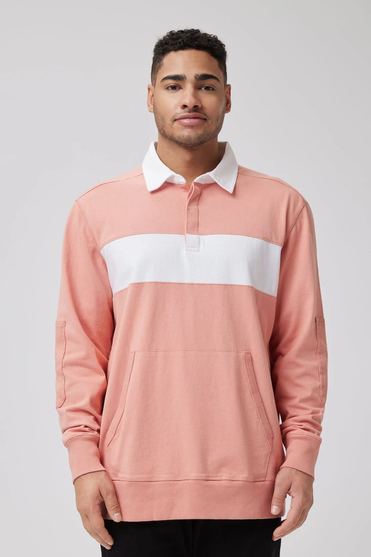 Rugby Striped Shirt | Textured Cotton Jersey