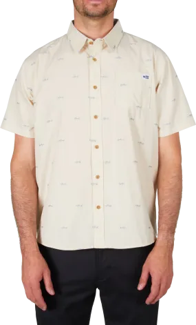 Salty Crew Men&#x27;s Bruce Short-Sleeve Woven Natural | Buy Salty Crew Men&#x27;s Bruce Short-Sleeve Woven Natural here | Outnorth