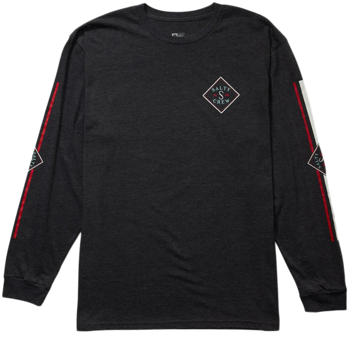 Salty Crew Tippet Color Long Sleeve T-Shirt - Charcoal Heather