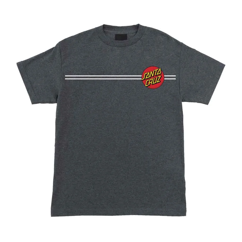 Santa Cruz Classic Dot Chest S/S Tee - Charcoal Heather